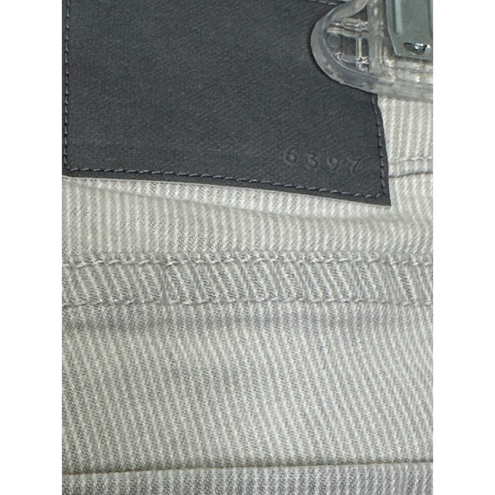 6397 white stripe mini skinny cropped jeans size 24- 0 - Picture 7 of 11